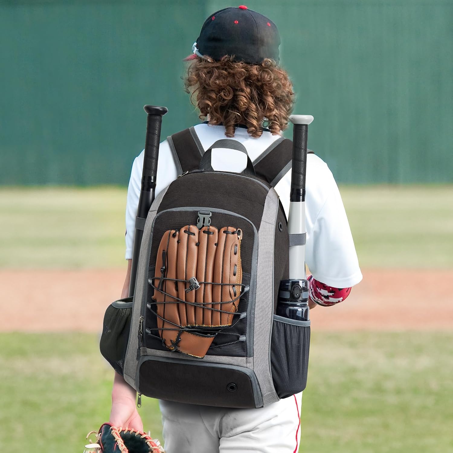 G4Free - G4Free Baseball Bag, Softball Backpack with Shoe Compartment, Large Bat Backpack with Fence Hook -TN24B366B-TN24B366D-TN24B366A