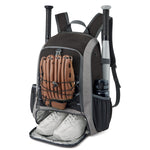 G4Free - G4Free Baseball Bag, Softball Backpack with Shoe Compartment, Large Bat Backpack with Fence Hook -TN24B366B-TN24B366D-TN24B366A