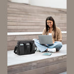 G4Free - G4Free Canvas Tote Bag with Pockets, Medium Size Crossbody Work Tote Bag -TN24B473A-TN24B473B-TN24B473C