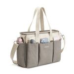 G4Free - G4Free Canvas Tote Bag with Pockets, Medium Size Crossbody Work Tote Bag -TN24B473A-TN24B473B-TN24B473C