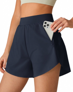 G4Free - G4Free Chillwhisp 2.5" Dolphin Hem Running Shorts with Pockets -GF26E842A001A-S-GF26E842A001B-M-GF26E842A001C-L-GF26E842A001D-XL-GF26E842A001E-XXL