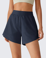 G4Free - G4Free Chillwhisp 2.5" Dolphin Hem Running Shorts with Pockets -GF26E842A001A-S-GF26E842A001B-M-GF26E842A001C-L-GF26E842A001D-XL-GF26E842A001E-XXL