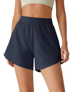 G4Free - G4Free Chillwhisp 2.5" Dolphin Hem Running Shorts with Pockets -GF26E842A001A-S-GF26E842A001B-M-GF26E842A001C-L-GF26E842A001D-XL-GF26E842A001E-XXL