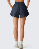 G4Free - G4Free Chillwhisp 2.5" Dolphin Hem Running Shorts with Pockets -GF26E842A001A-S-GF26E842A001B-M-GF26E842A001C-L-GF26E842A001D-XL-GF26E842A001E-XXL