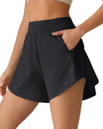 G4Free - G4Free Chillwhisp 2.5" Dolphin Hem Running Shorts with Pockets -GF26E842A001A-S-GF26E842A001B-M-GF26E842A001C-L-GF26E842A001D-XL-GF26E842A001E-XXL