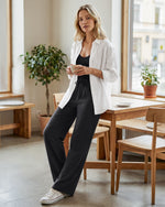 G4Free - G4Free Chillwhisp Drawstring Wide Leg Pants -GF26J874A001A-S