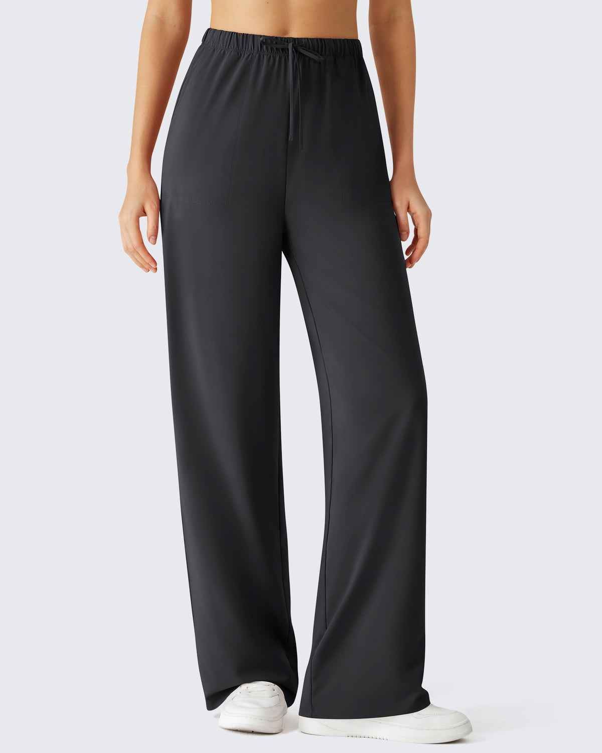 G4Free - G4Free Chillwhisp Drawstring Wide Leg Pants -GF26J874A001A-S-GF26J874A001B-M-GF26J874A001C-L-GF26J874A001D-XL-GF26J874A001E-XXL