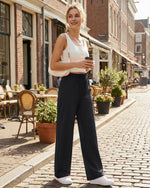 G4Free - G4Free Chillwhisp Drawstring Wide Leg Pants -GF26J874A001A-S-GF26J874A001B-M-GF26J874A001C-L-GF26J874A001D-XL-GF26J874A001E-XXL