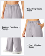 G4Free - G4Free Chillwhisp Drawstring Wide Leg Pants -GF26J874A001A-S-GF26J874A001B-M-GF26J874A001C-L-GF26J874A001D-XL-GF26J874A001E-XXL