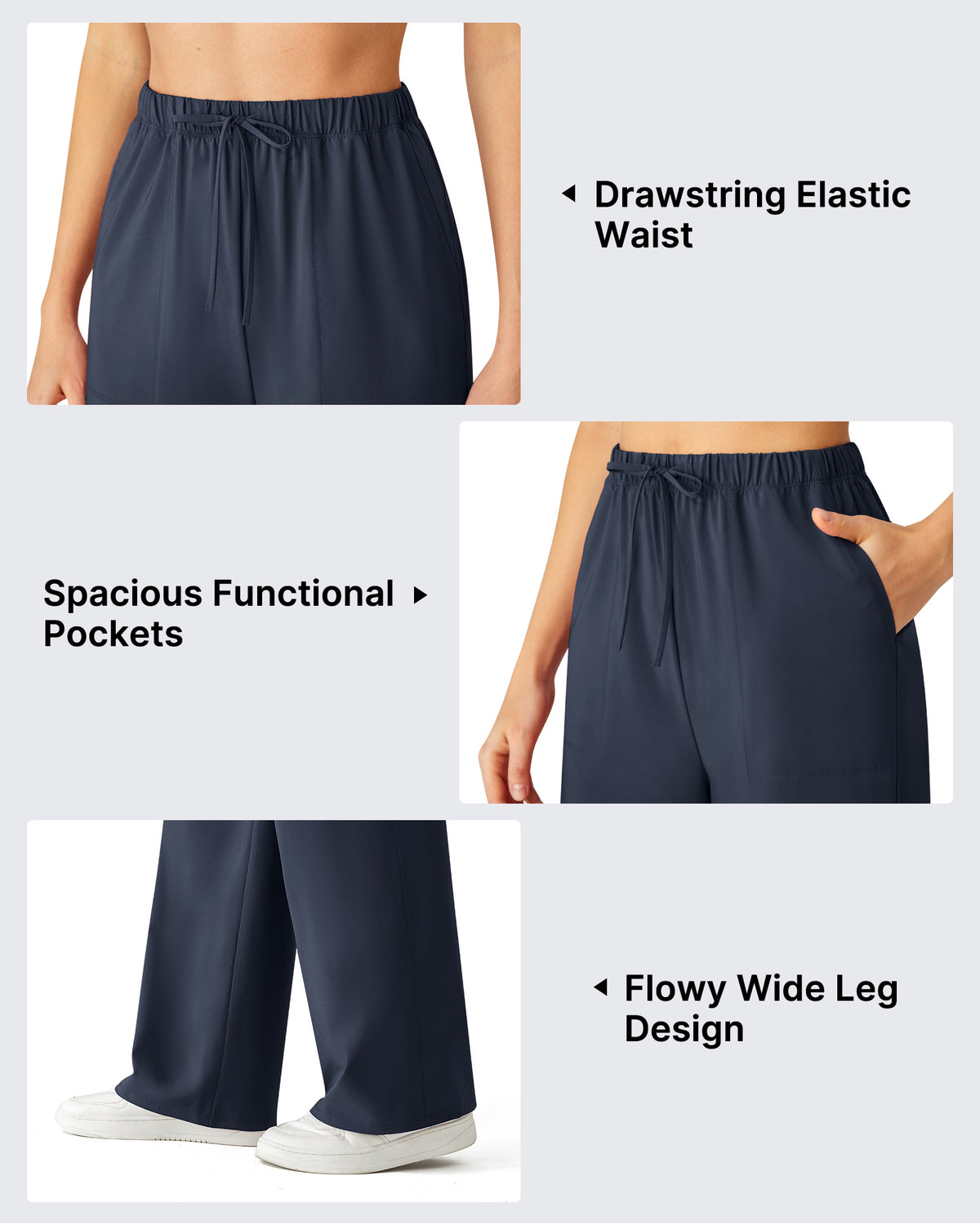 G4Free - G4Free Chillwhisp Drawstring Wide Leg Pants -GF26J874A001A-S-GF26J874A001B-M-GF26J874A001C-L-GF26J874A001D-XL-GF26J874A001E-XXL