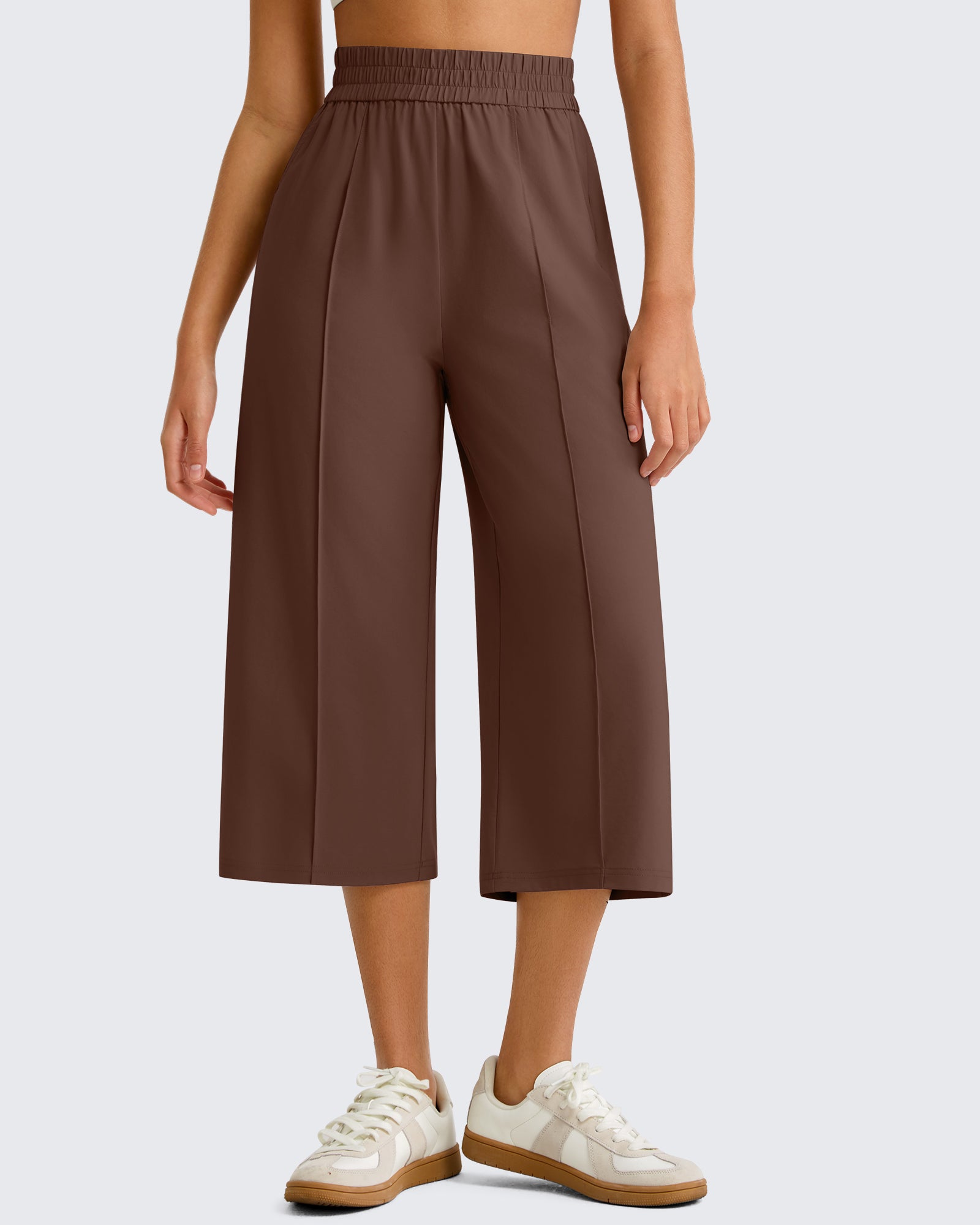 G4Free - G4Free Chillwhisp Lightweight Wide Leg Capris -GF26J900A001A-S-GF26J900A001B-M-GF26J900A001C-L-GF26J900A001D-XL-GF26J900A001E-XXL