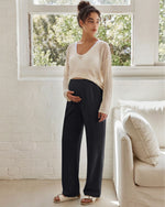 G4Free - G4Free Chillwhisp Maternity Wide Leg Pants – Adjustable Waist -GF26JY1021A001A-S-GF26JY1021A001B-M-GF26JY1021A001C-L-GF26JY1021A001D-XL-GF26JY1021A001E-XXL
