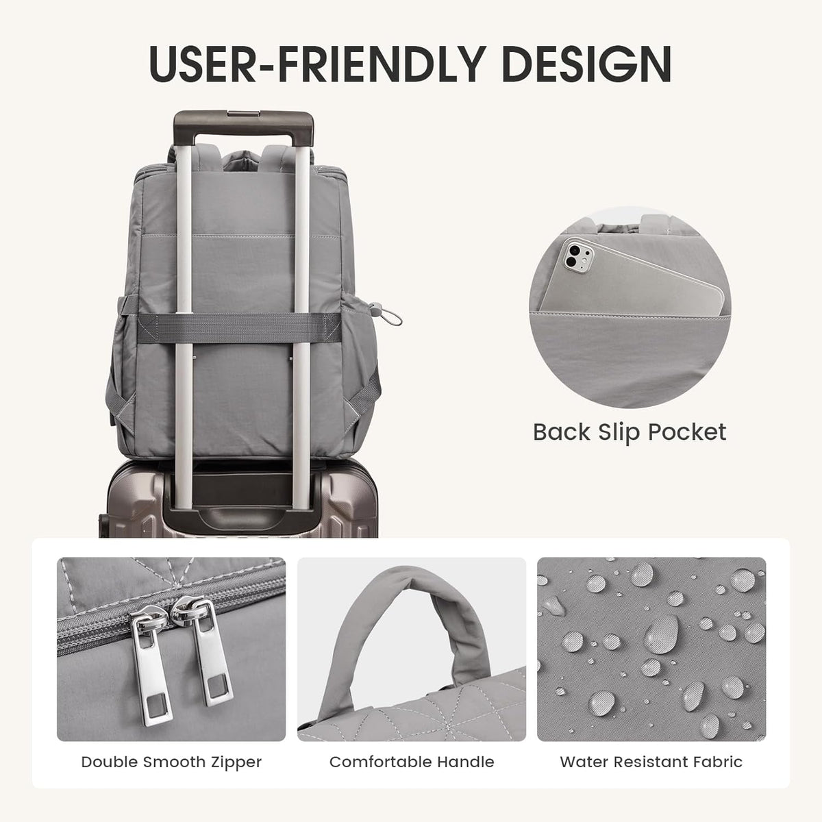 G4Free - G4Free Diaper Bag Backpack with Pacifier Case & Insulated Pockets -TN25B571C-TN25B571B-TN25B571A