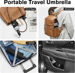 G4Free - G4Free Eco Fiberglass Frame Double Canopy Reflective Strip Auto Folding Umbrella -TN24A423A-TN24A424B-TN24A424A-TN24A424C-TN24A423B