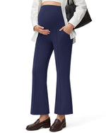 G4Free - G4Free EverGoing Maternity Flare Leggings with Pockets – Over the Belly 25'' -GF26AY1008A001A-S