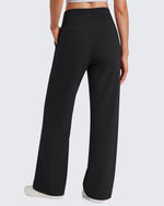 G4Free - G4Free EverGoing Wide Leg Yoga Pants High Waist Front Seam with Pockets -GF26J1005A001A-S-GF26J1005A001B-M-GF26J1005A001C-L-GF26J1005A001D-XL-GF26J1005A001E-XXL
