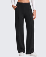 G4Free - G4Free EverGoing Wide Leg Yoga Pants High Waist Front Seam with Pockets -GF26J1005A001A-S-GF26J1005A001B-M-GF26J1005A001C-L-GF26J1005A001D-XL-GF26J1005A001E-XXL