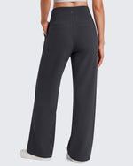 G4Free - G4Free EverGoing Wide Leg Yoga Pants High Waist Front Seam with Pockets -GF26J1005A001A-S-GF26J1005A001B-M-GF26J1005A001C-L-GF26J1005A001D-XL-GF26J1005A001E-XXL