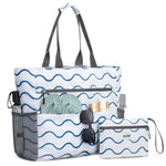 G4Free - G4Free Foldable Waterproof Sandproof Tote Beach Bag -TN23B270C-TN24B463A-TN24B349A-TN23B270B-TN24B463B