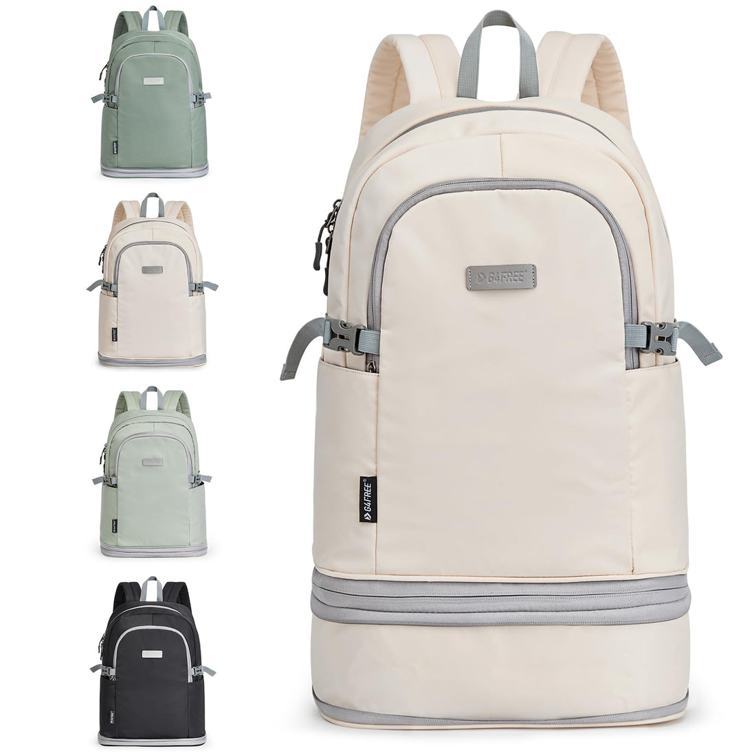 G4Free - G4Free Gym Backpack For Women with Shoes Compartment & Wet Pocket -TN23B238D-TN23B238A-TN23B238B-TN23B238C