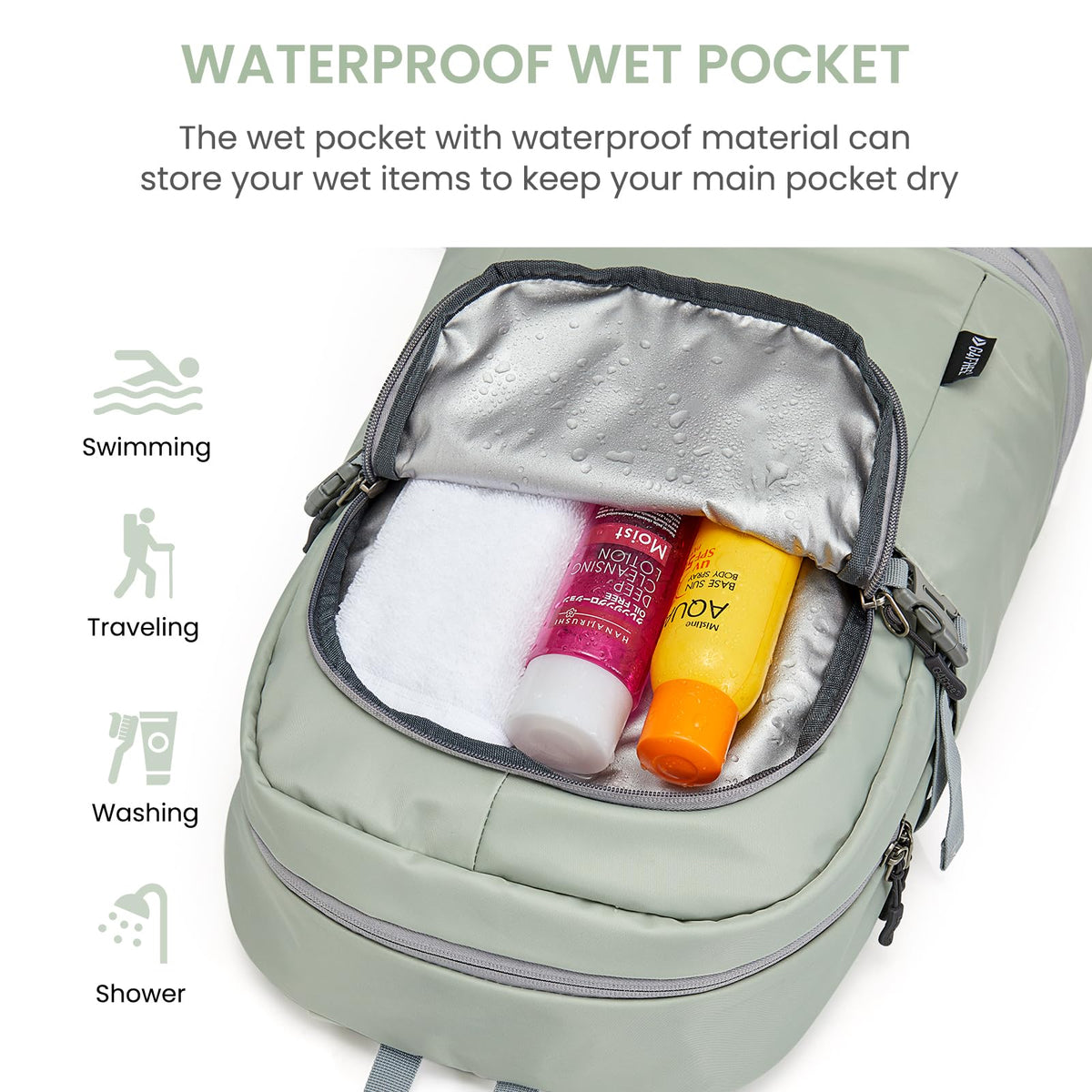 G4Free - G4Free Gym Backpack For Women with Shoes Compartment & Wet Pocket -TN23B238D-TN23B238A-TN23B238B-TN23B238C