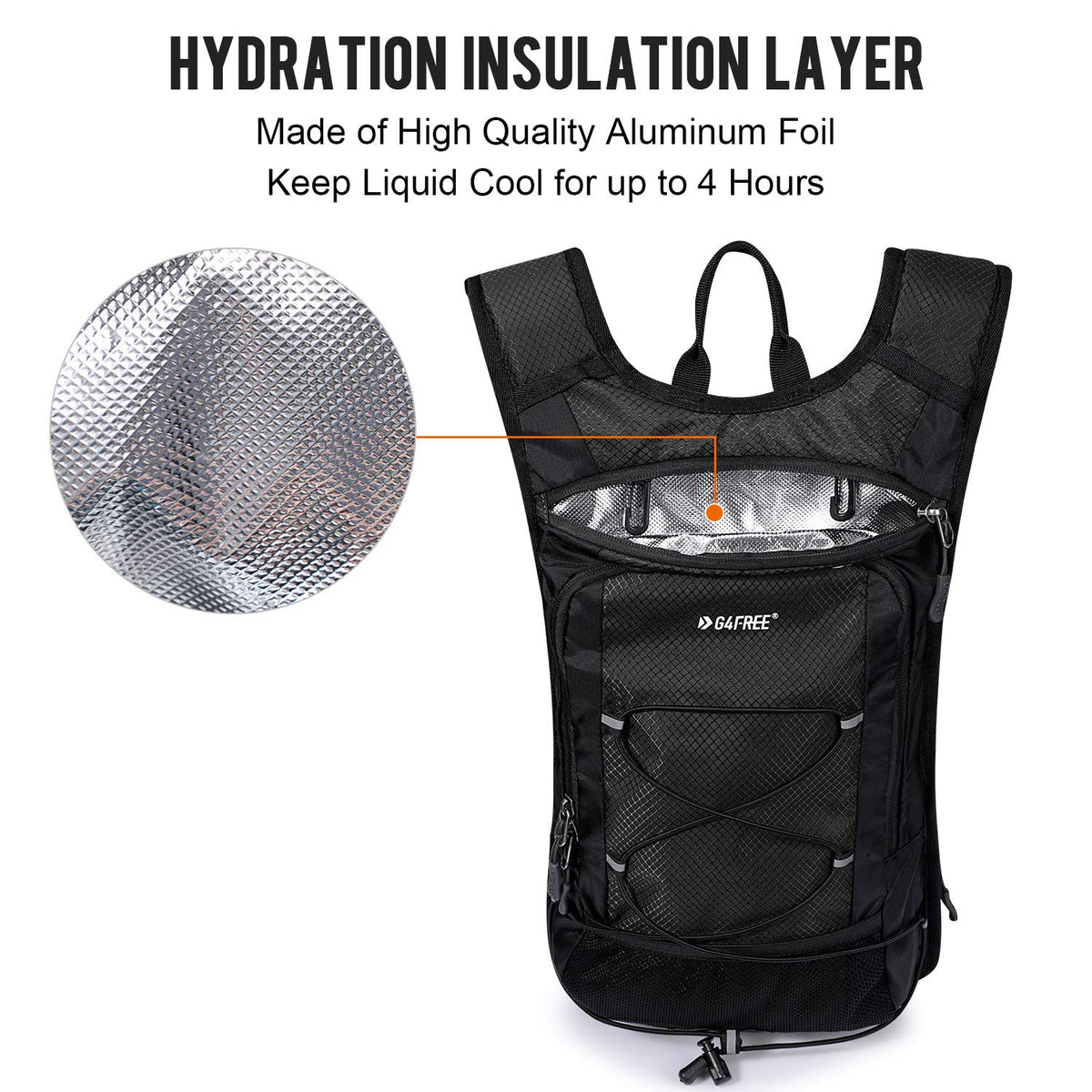 G4Free - G4Free Insulated Hydration Backpack Pack with 2L BPA -D02V741A-D02V741B-D02V741E
