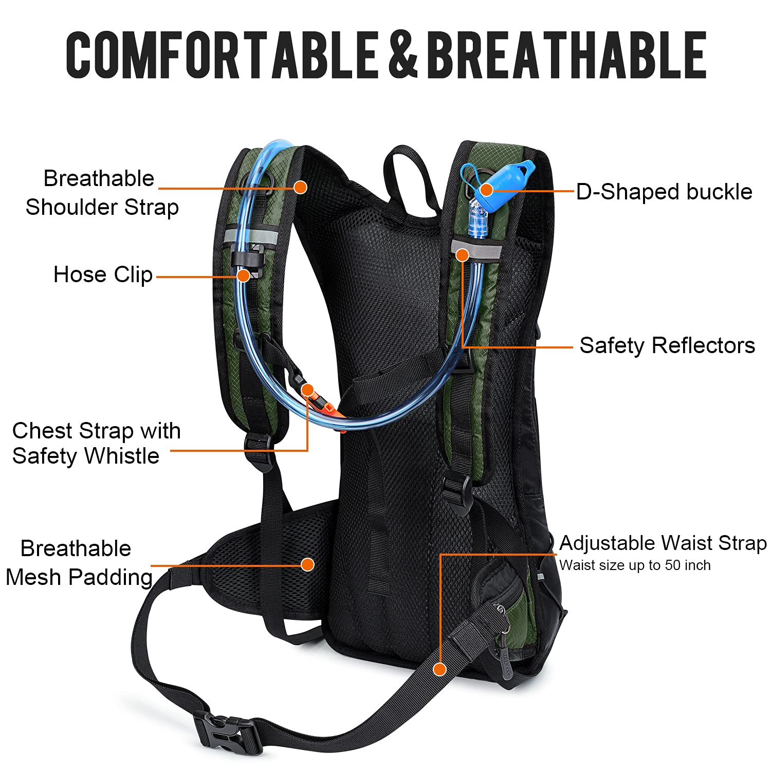 G4Free - G4Free Insulated Hydration Backpack Pack with 2L BPA -D02V741A-D02V741B-D02V741E