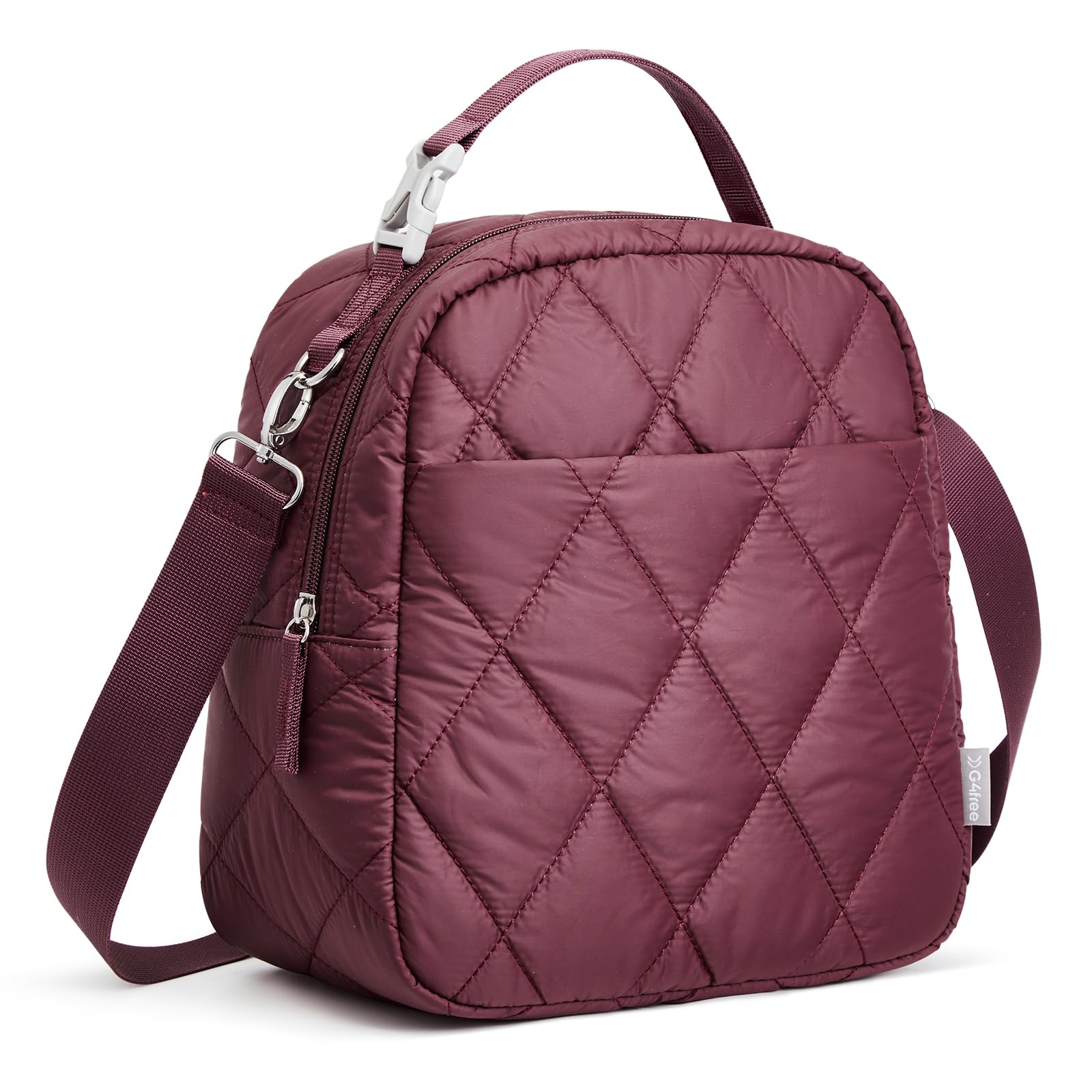 G4Free - G4Free Large Insulated Lunch Bag, Leakproof Quilted Lunch Box Women Men -TN25B590C-TN25B590A-TN25B590B