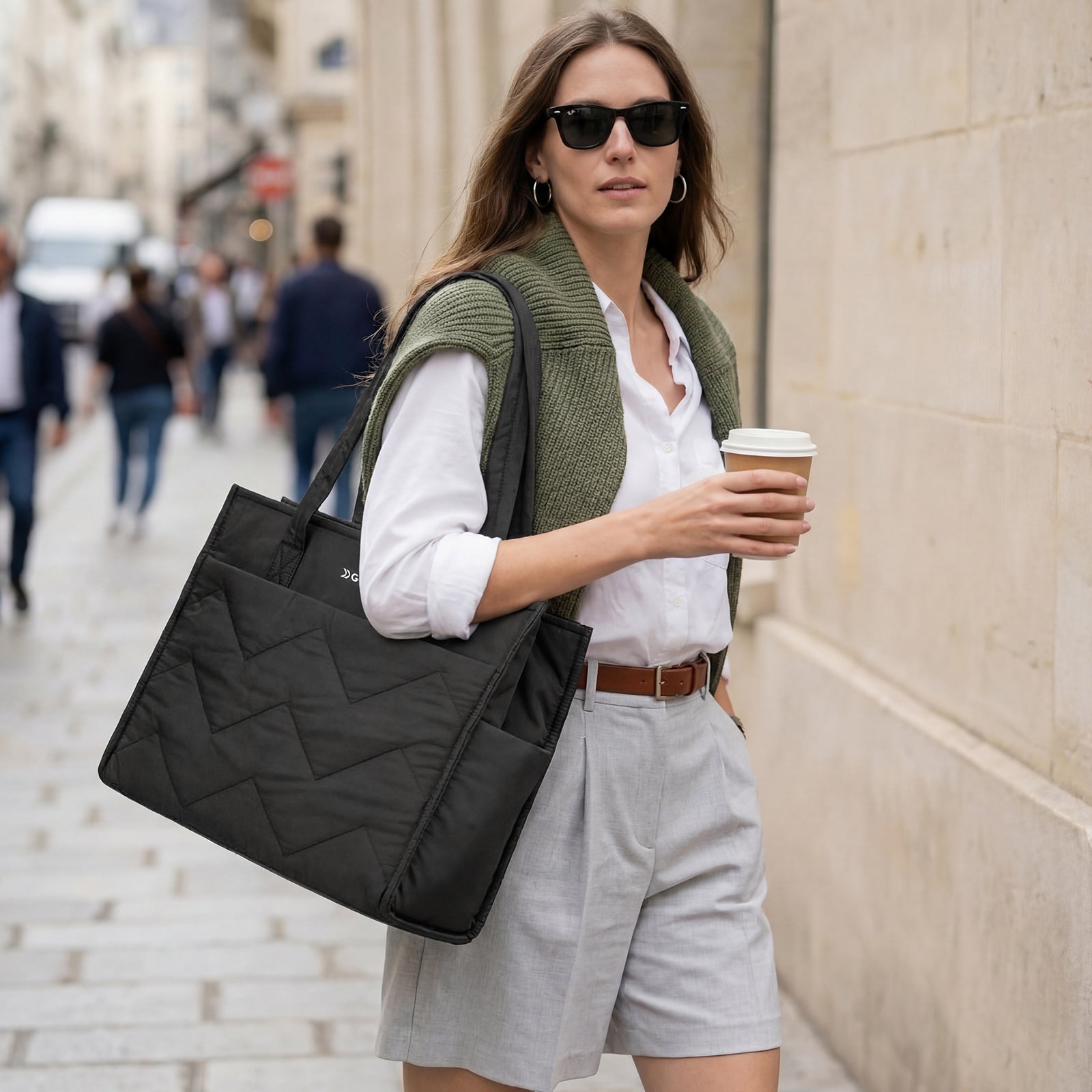 G4Free - G4Free Lightweight Quilted Tote with Laptop Compartment -TN25B591A-TN25B591B-TN25B591C-TN25B591D