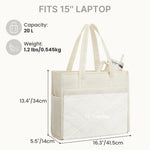 G4Free - G4Free Lightweight Quilted Tote with Laptop Compartment for Work & Travel -TN25B591A-TN25B591B-TN25B591C-TN25B591D