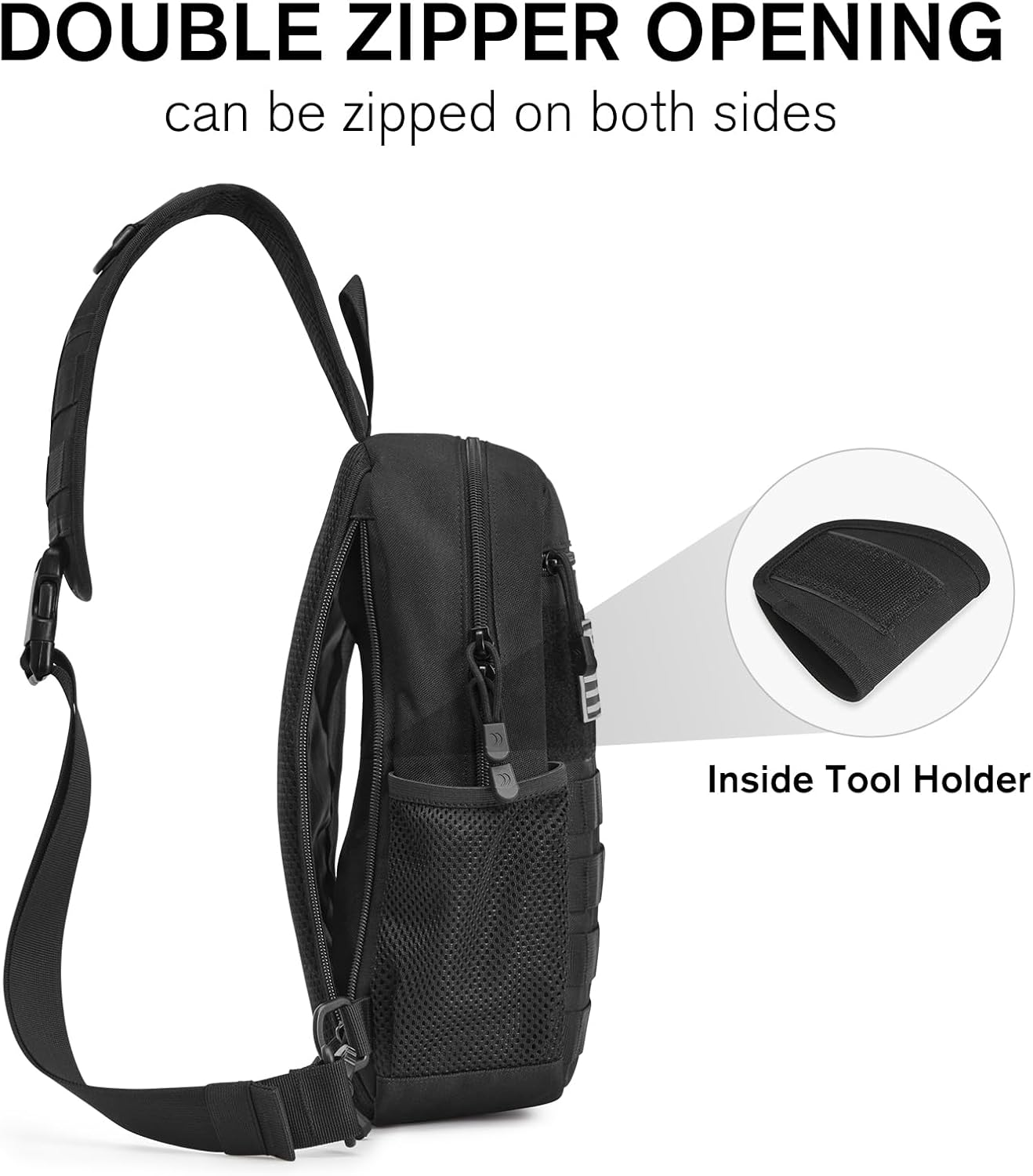 G4Free - G4Free Men Military Tactical Sling Bag -TN24B455B-TN24B455A