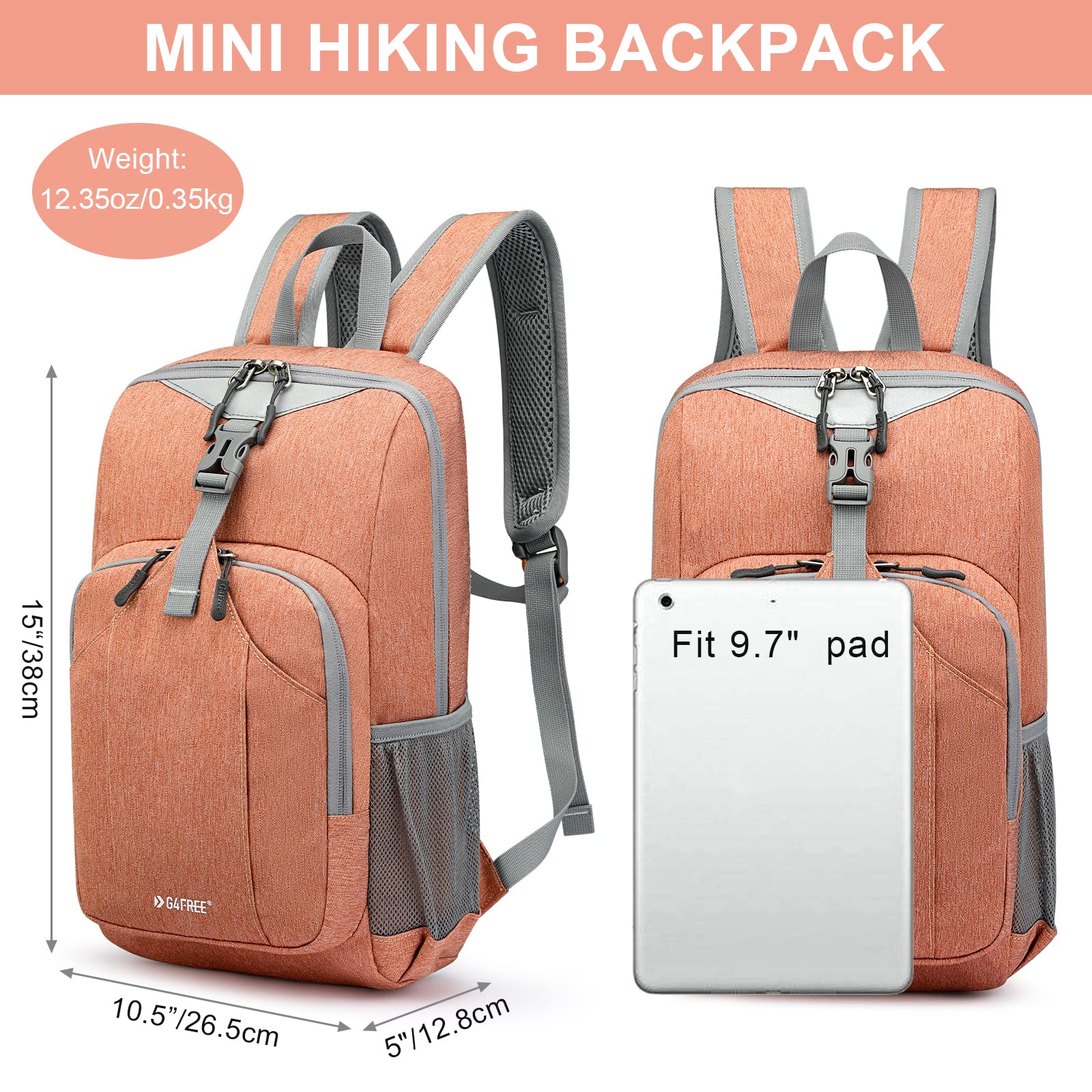 G4Free - G4Free Mini 10L Hiking Cycling Compact Shoulder Backpack -TN21B009A-TN21B009C-TN21B009E-TN21B009F-TN21B009J