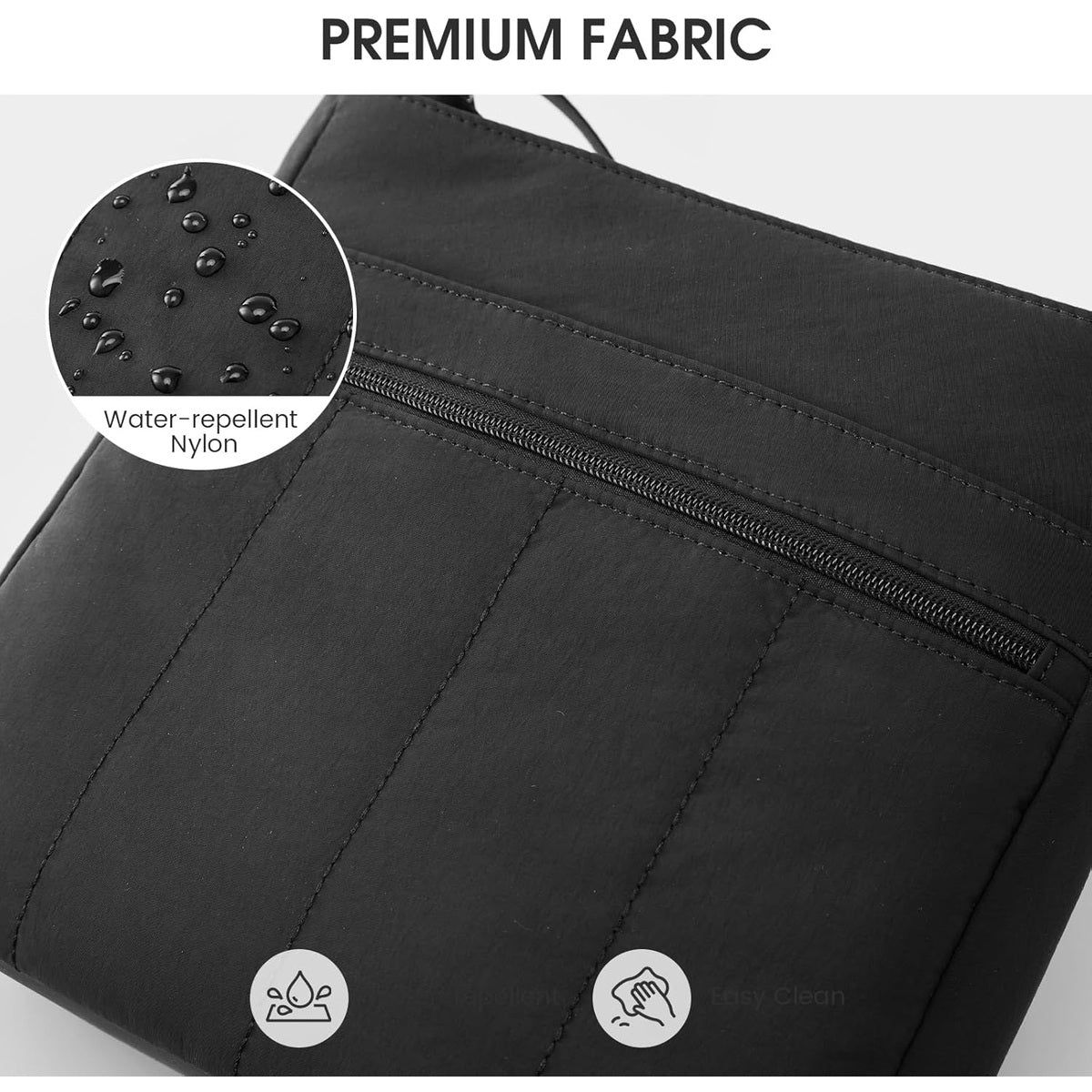 G4Free - G4Free Nylon Crossbody Bags, Lightweight Casual Quilted Shoulder Handbags -TN25B550B-TN25B550A-TN25B550C