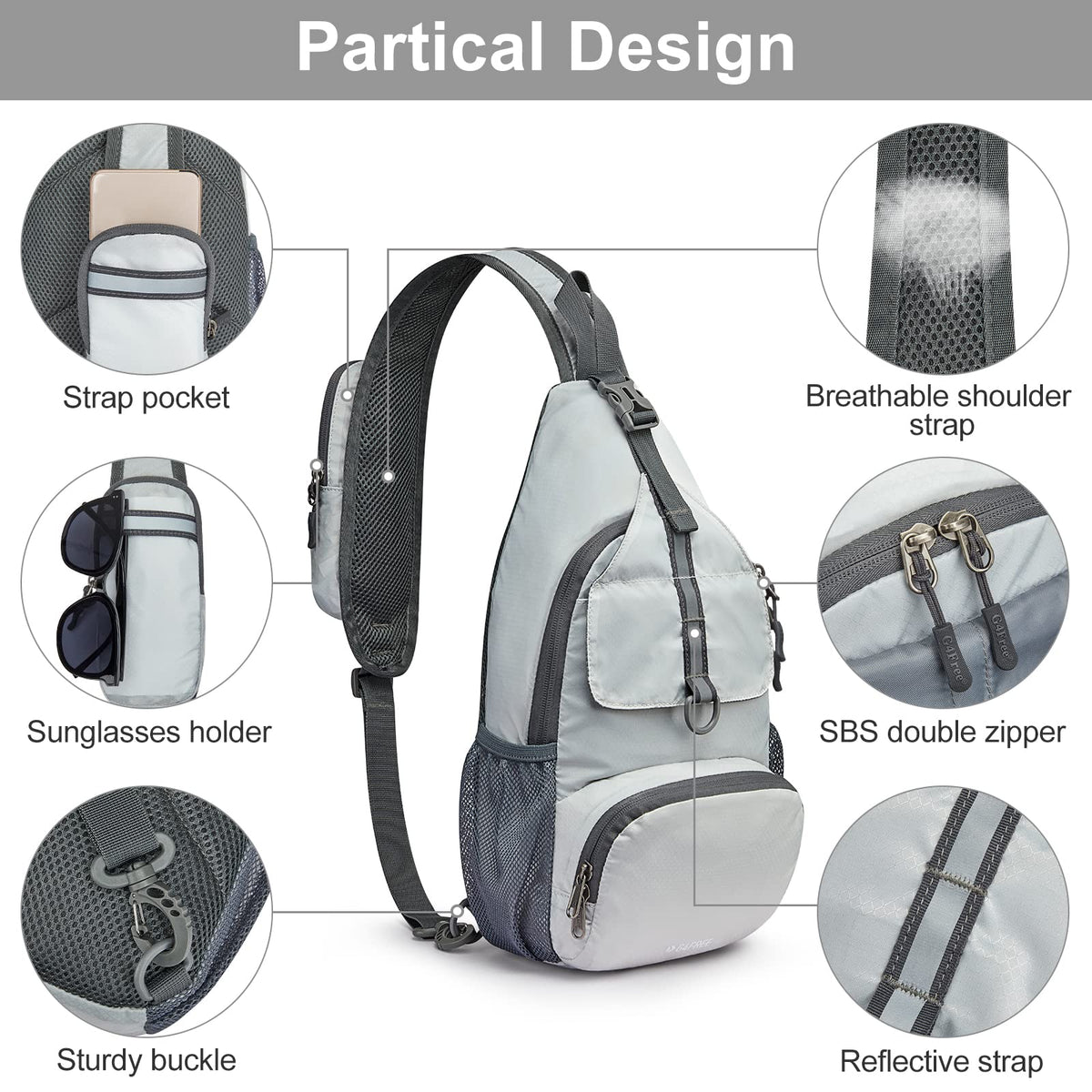 G4Free - G4Free Packable Crossbody Sling Backpack -TN21B007A-TN21B007D-TN21B007B-TN21B007E-TN21B007C