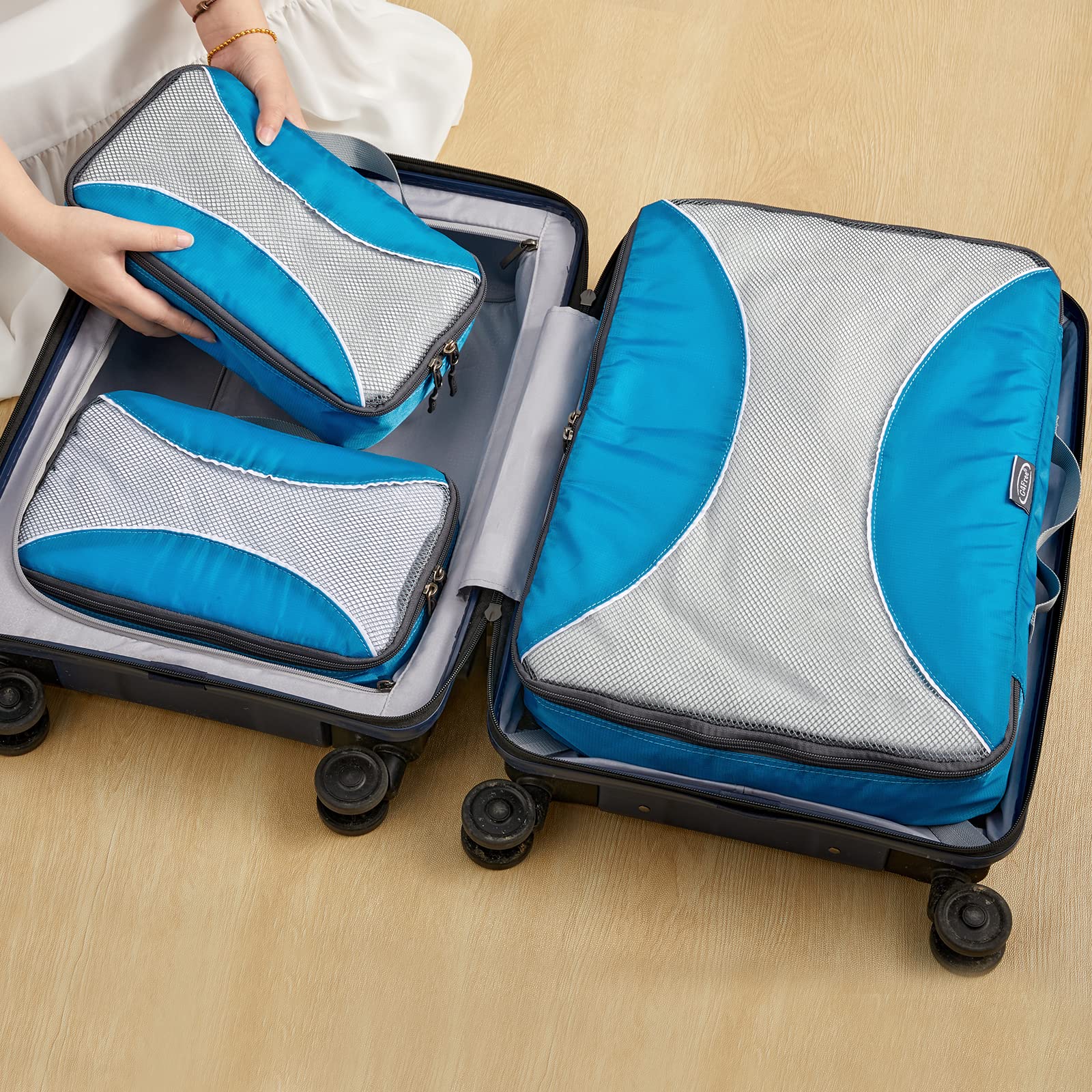 G4Free - G4Free Packing Cubes 6pcs Travel Accessories Organizers Travel Packing Bags -D10V005A-D10V005B