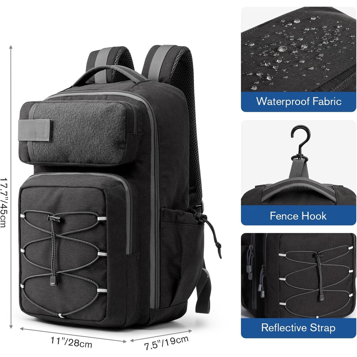 G4Free - G4Free Pickleball Backpack Fits 2 to 6 Paddles, Large Pickleball Bag with Fence Hook -TN25B496A-TN25B496B