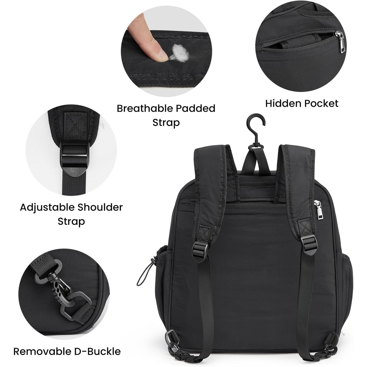 Unisex Pickleball Tote Backpack - Shoe Compartment & Wat