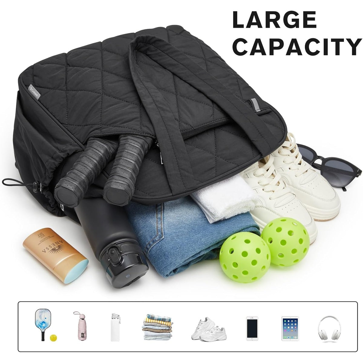 G4Free - G4Free Pickleball Bag, Pickleball Backpack, Tote with Shoe Compartment and Waterproof Pocket -TN25B516A-TN25B516C-TN25B516B