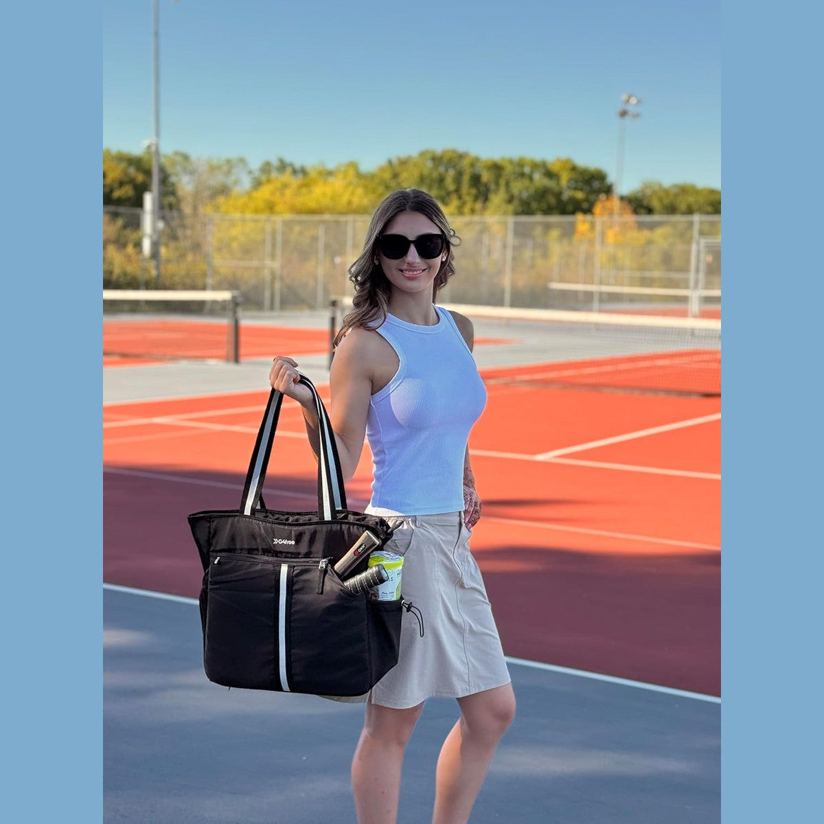 G4Free - G4Free Pickleball Bag, Pickleball Tote Bag, External Ball Bag with Shoe Compartment & Paddle Cover Pocket -TN24B487C-TN24B487A-TN24B487B