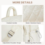 G4Free - G4Free Puffer Quilted with Anti-theft Buckle Backpack -TN25B585B-TN25B585A-TN25B585C