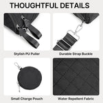 G4Free - G4Free Quilted Bum Bag Crossbody Bags, Spacious Nylon Cross Body Bag with Removable Pouch -TN25B574B-TN25B574C-TN25B574A