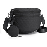 G4Free - G4Free Quilted Bum Bag Crossbody Bags, Spacious Nylon Cross Body Bag with Removable Pouch -TN25B574B-TN25B574C-TN25B574A