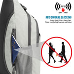 G4Free - G4Free RFID Blocking Sling Bag -D02V743C-D02V743P-D02V743S-D02V743A-D02V743N