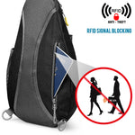 G4Free - G4Free RFID Sling Bag Crossbody Backpack -D02V708F-D02V708E-D02V708H-D02V708J-D02V708L