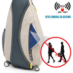 G4Free - G4Free RFID Sling Bag Crossbody Backpack -D02V708F-D02V708E-D02V708H-D02V708J-D02V708L