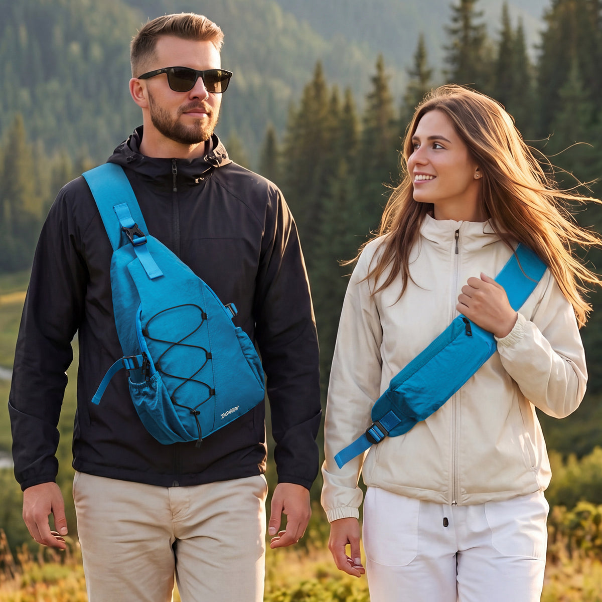 G4Free - G4Free RFID Sling Bag – Small Crossbody Hiking Bag -TN25B618A-TN25B618B-TN25B618C-TN25B618D