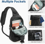 G4Free - G4Free Recycled Sling Bag for Men Travel Anti-Theft Crossbody with RFID Blocking -TN25B548A-TN25B548B-TN25B548C