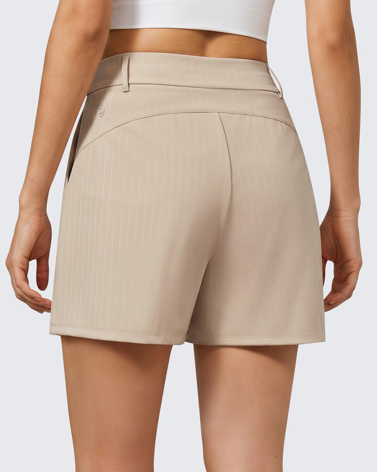 G4Free - G4Free ShiftReady 5" High Waisted Pleated Trouser Shorts with Pockets -GF26E1004LJA001A-S-GF26E1004LJA001B-M-GF26E1004LJA001C-L-GF26E1004LJA001D-XL-GF26E1004LJA001E-XXL
