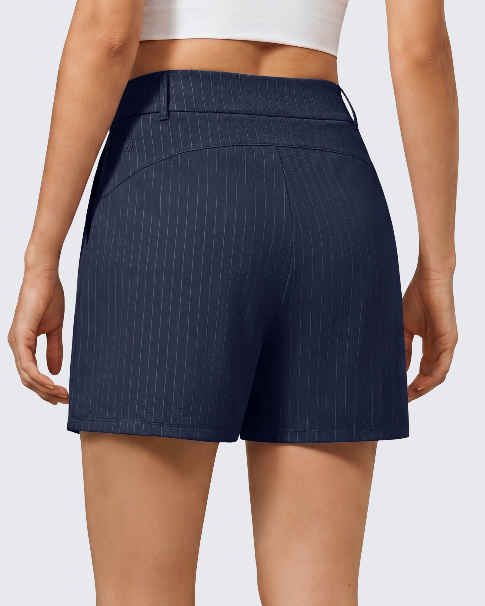 G4Free - G4Free ShiftReady 5" High Waisted Pleated Trouser Shorts with Pockets -GF26E1004LJA001A-S-GF26E1004LJA001B-M-GF26E1004LJA001C-L-GF26E1004LJA001D-XL-GF26E1004LJA001E-XXL