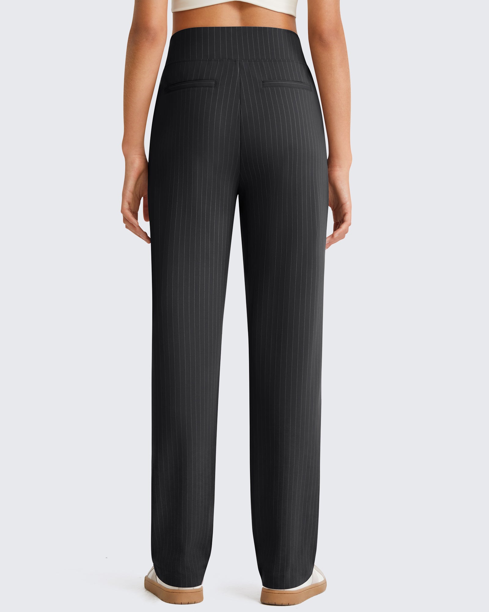 G4Free - G4Free ShiftReady Pinstripe Work Pants with Pockets Straight Leg -GF26D987LJA001A-S-GF26D987LJA001B-M-GF26D987LJA001C-L-GF26D987LJA001D-XL-GF26D987LJA001E-XXL